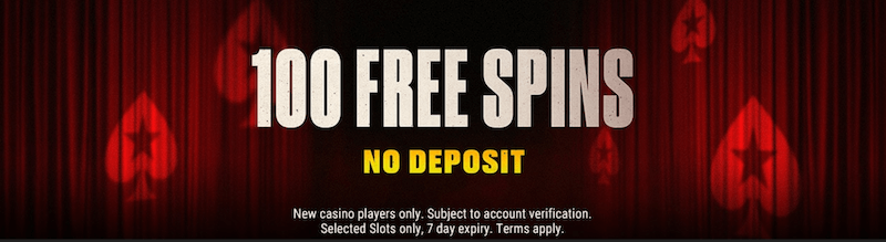 PokerStars Casino - 100 wager-free spisn
