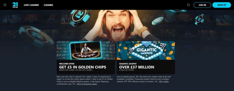 21.co.uk UK homepage