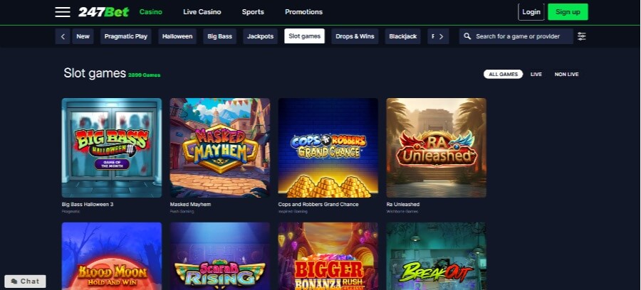 247bet slot games UK