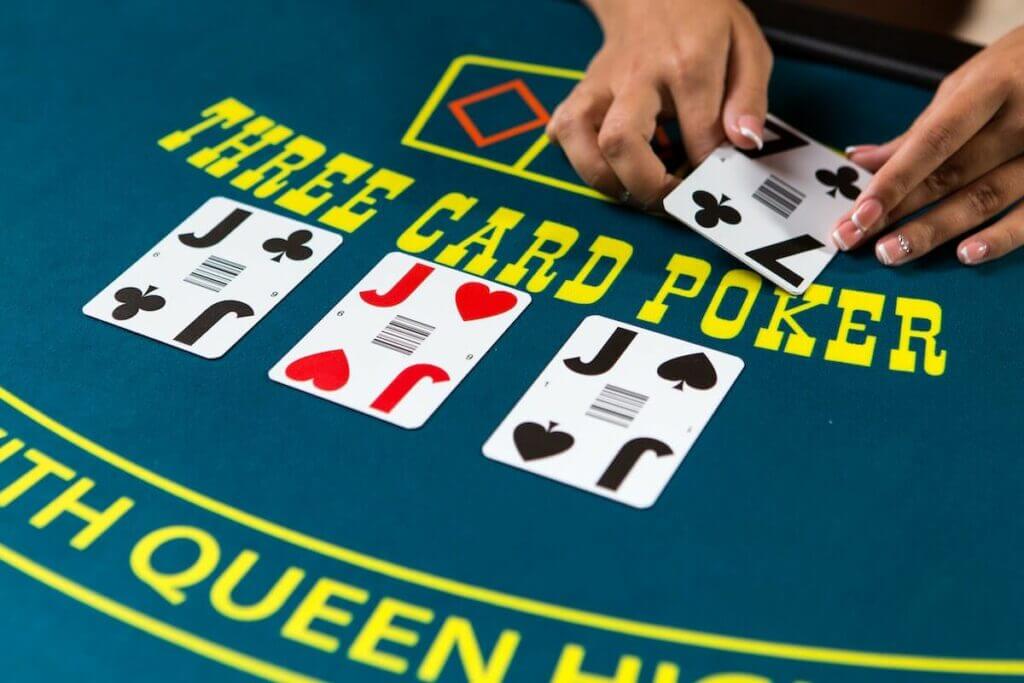 Three Card Poker offered by Evolution for players in the UK