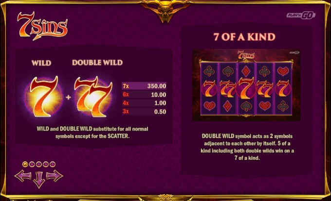 Play 7 Sins slot at Betsafe casino