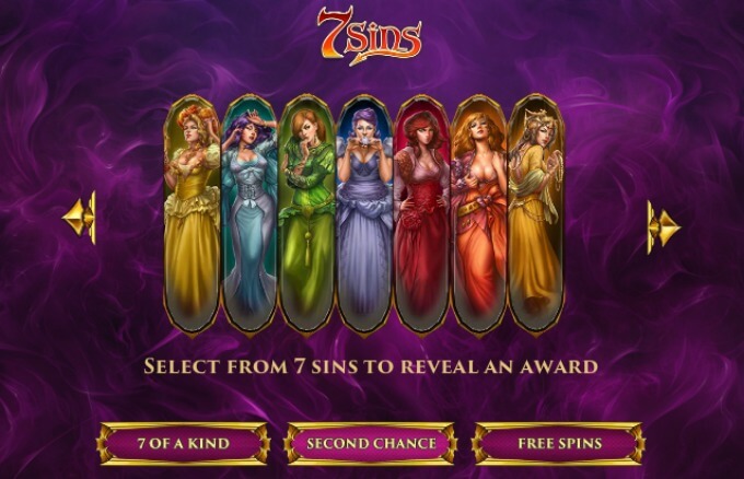 Play 7 Sins slot at Rizk Casino