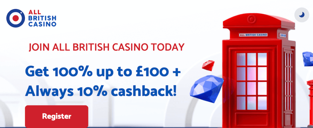 All British Casino welcome offer banner