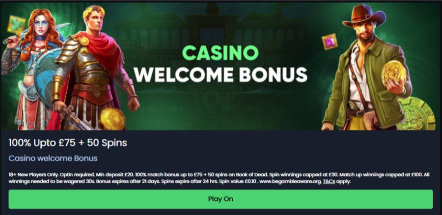 Alfobet UK Casino Welcome Offer