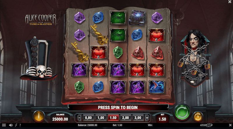 Alice Cooper and the Tome of Madness slot
