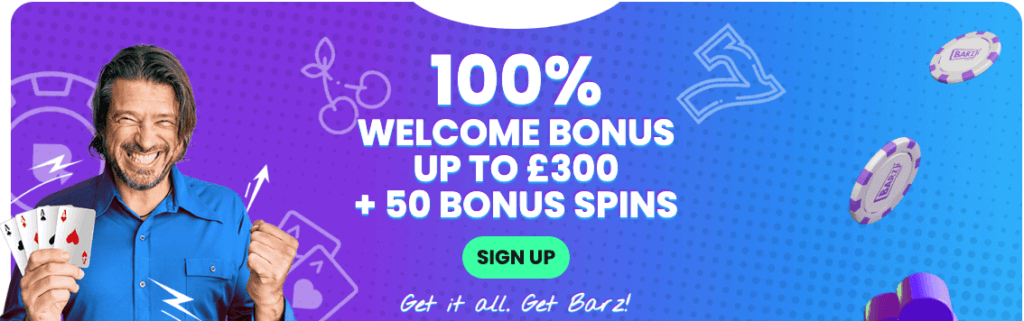 Barz welcome offer