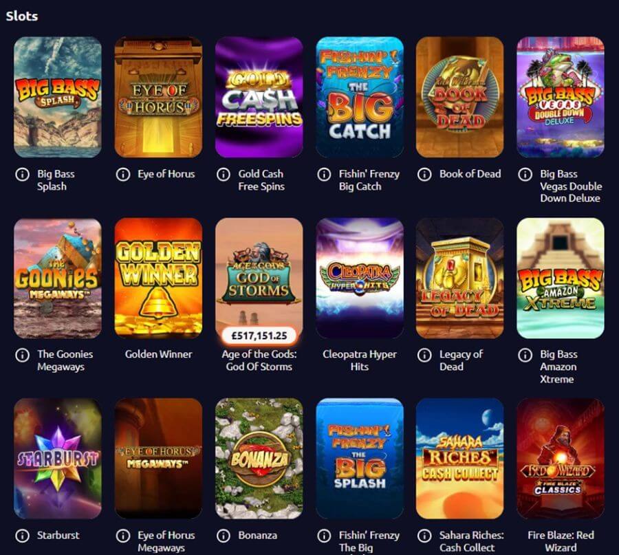 Betano UK slots collection