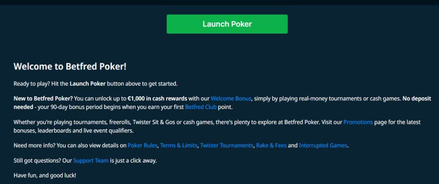 Betfred UK Live Poker