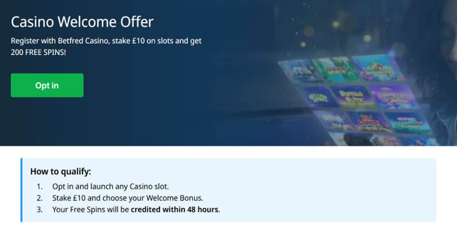 Betfred UK Welcome Offer