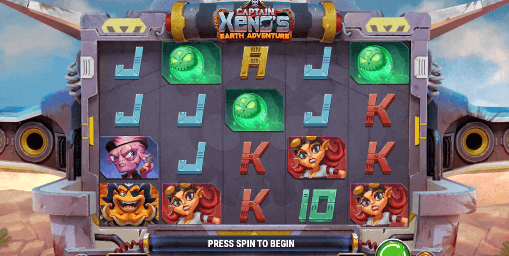 Captain Xeno's Earth Adventure, online slot, UK casinos