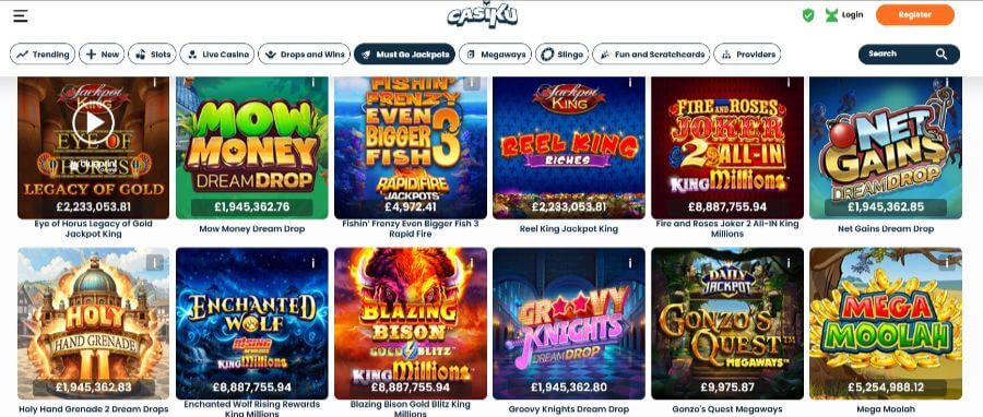 Casiku UK Jackpots