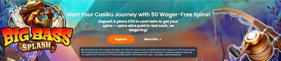 Casiku uk welcome offer