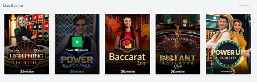 Casilando live casino games