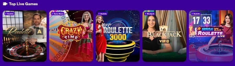 Casumo UK live casino games