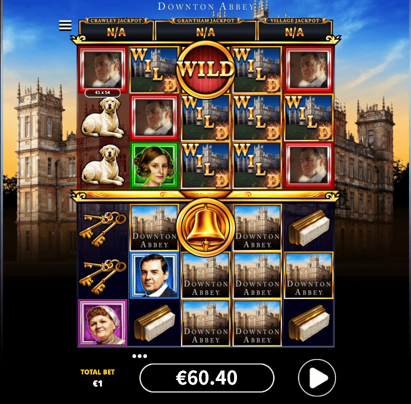 Big Wins playing Downton Abbey online slot