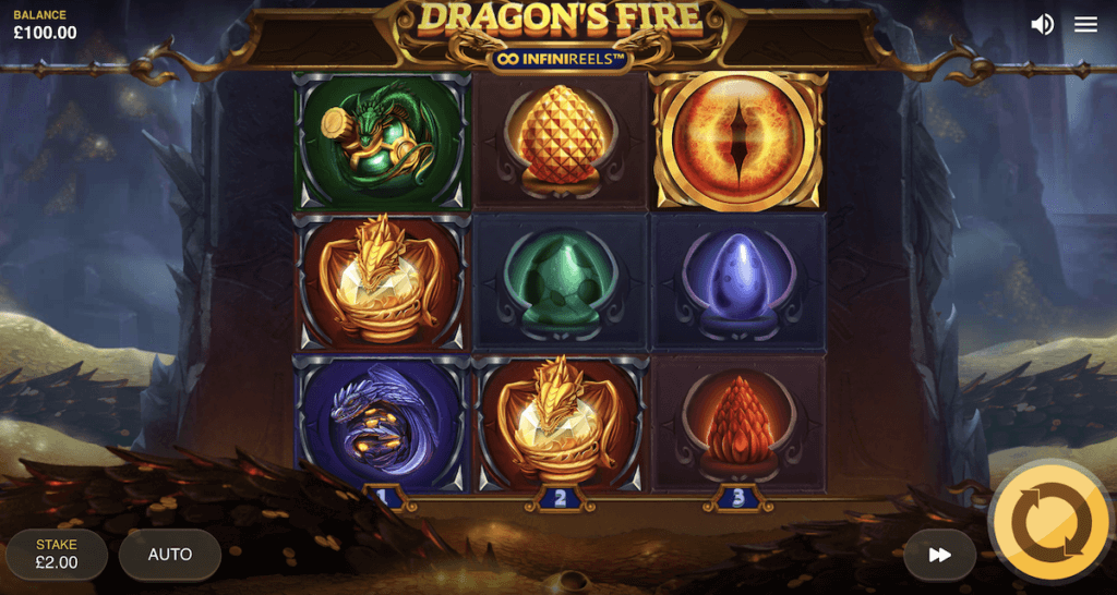 Dragon’s Fire InfiniReels gameplay
