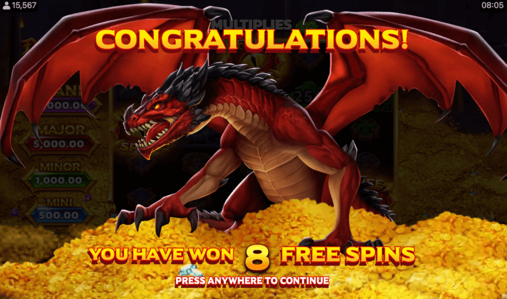 8 Free Spins
