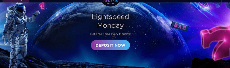 Genesis free spins bonus banner