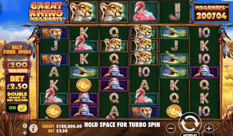 Great Rhino Megaways online slot
