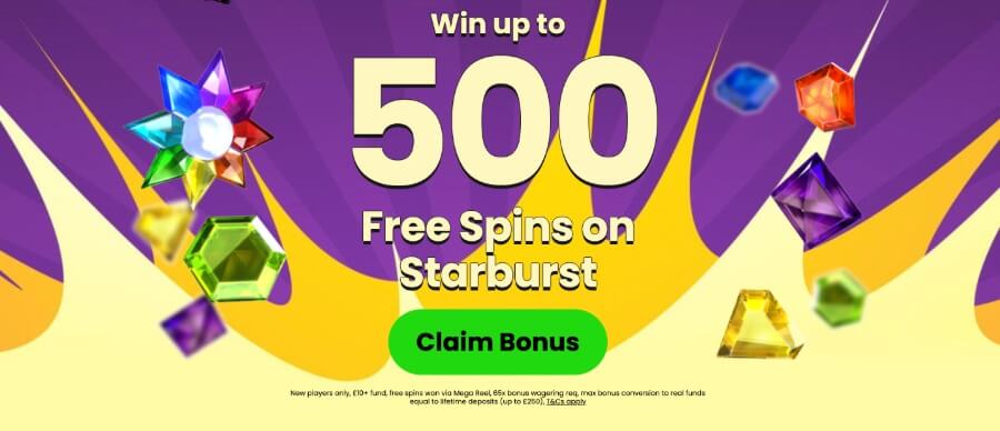 Incredible Spins UK welcome bonus