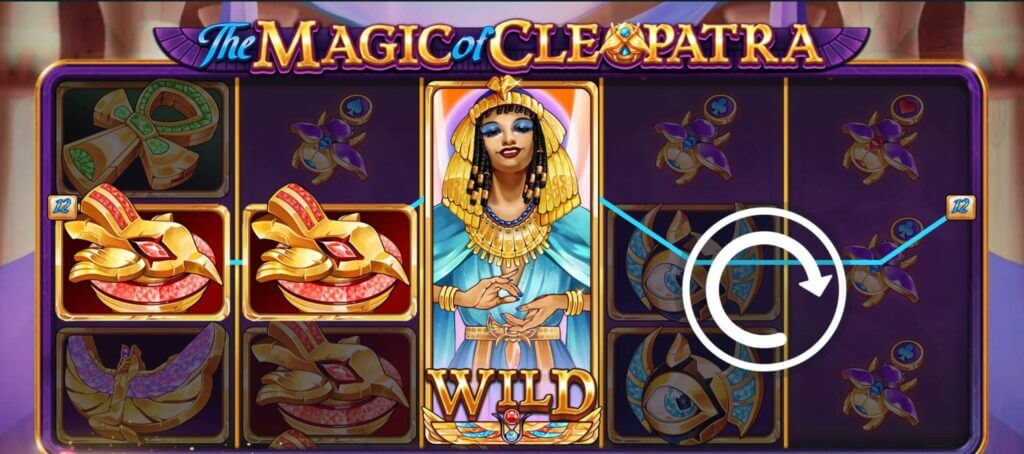 Interface of The Magic of Cleopatra Slot