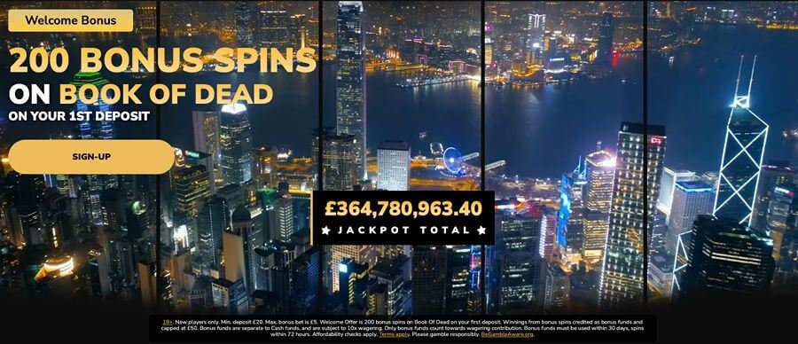 Jackpot Village UK welcome offer