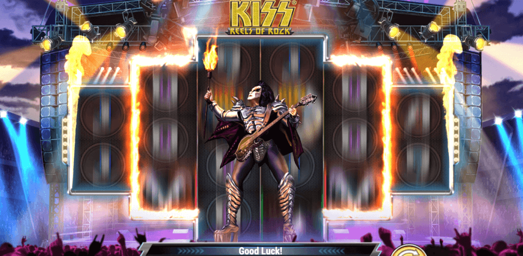Lock and Load feature, KISS Reels of Rock, Online Slots, Gene Simmons
