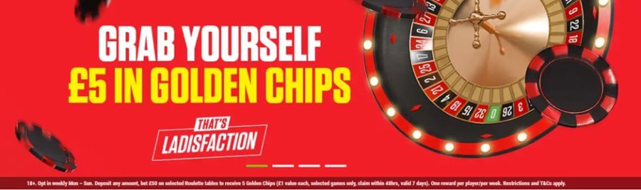 Ladbrokes UK Live Casino Welcome Offer