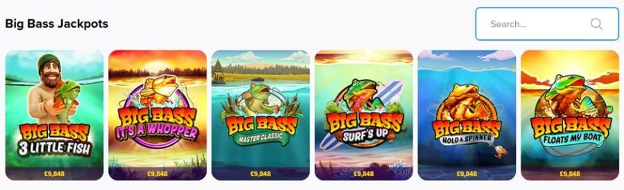 LottoGo UK Big Bass Jackpot games