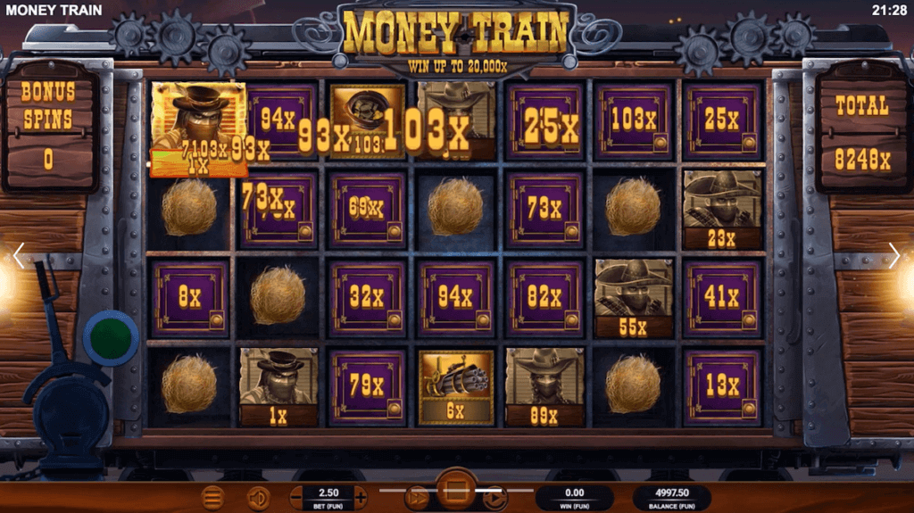 Money train slot bonus round