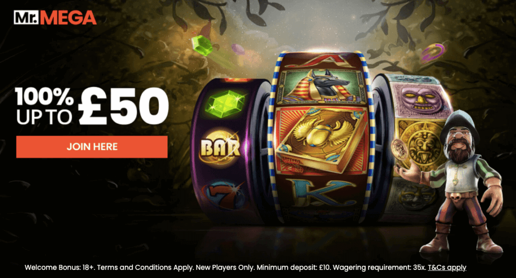 MrMega Welcome Bonus UK