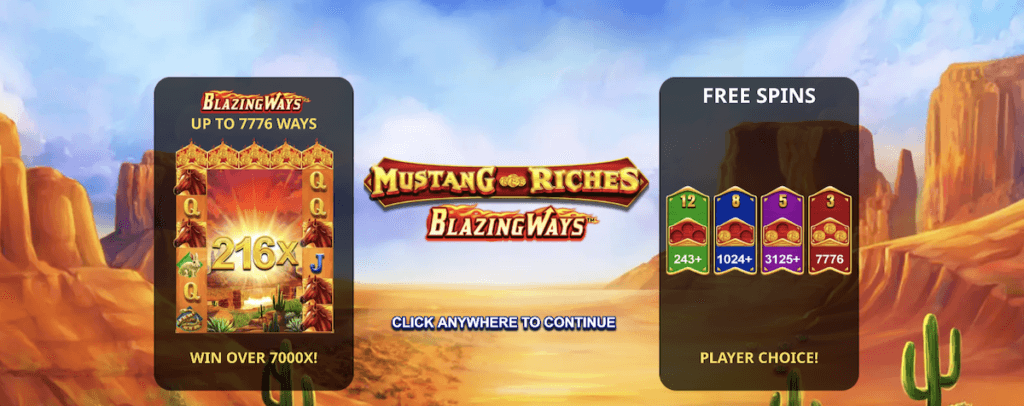 Mustang Riches Slot Features