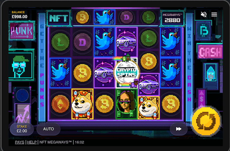 NFT Megaways - Crypto spins