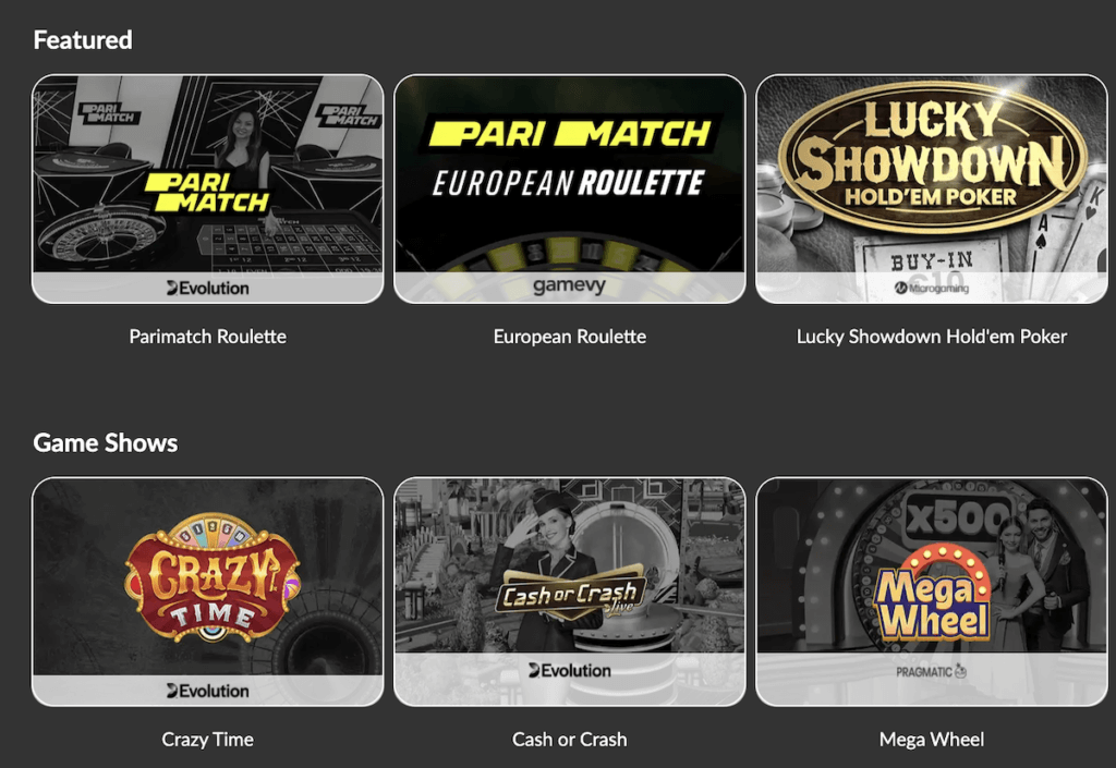Live casino