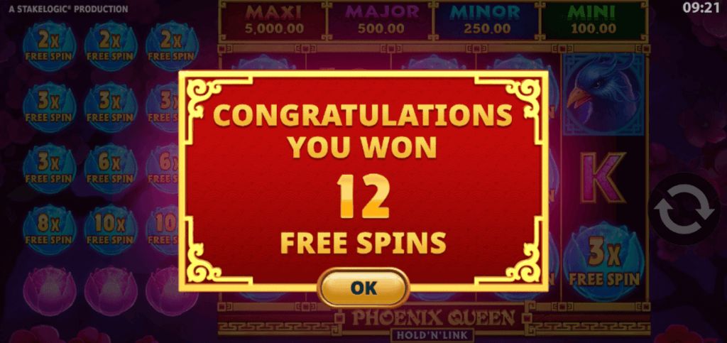 free spins bonus game