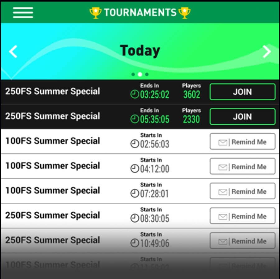 PlayKasino UK tournaments