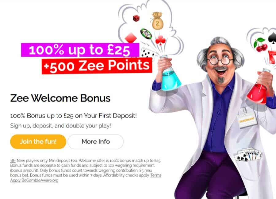 Playzee uk welcome offer