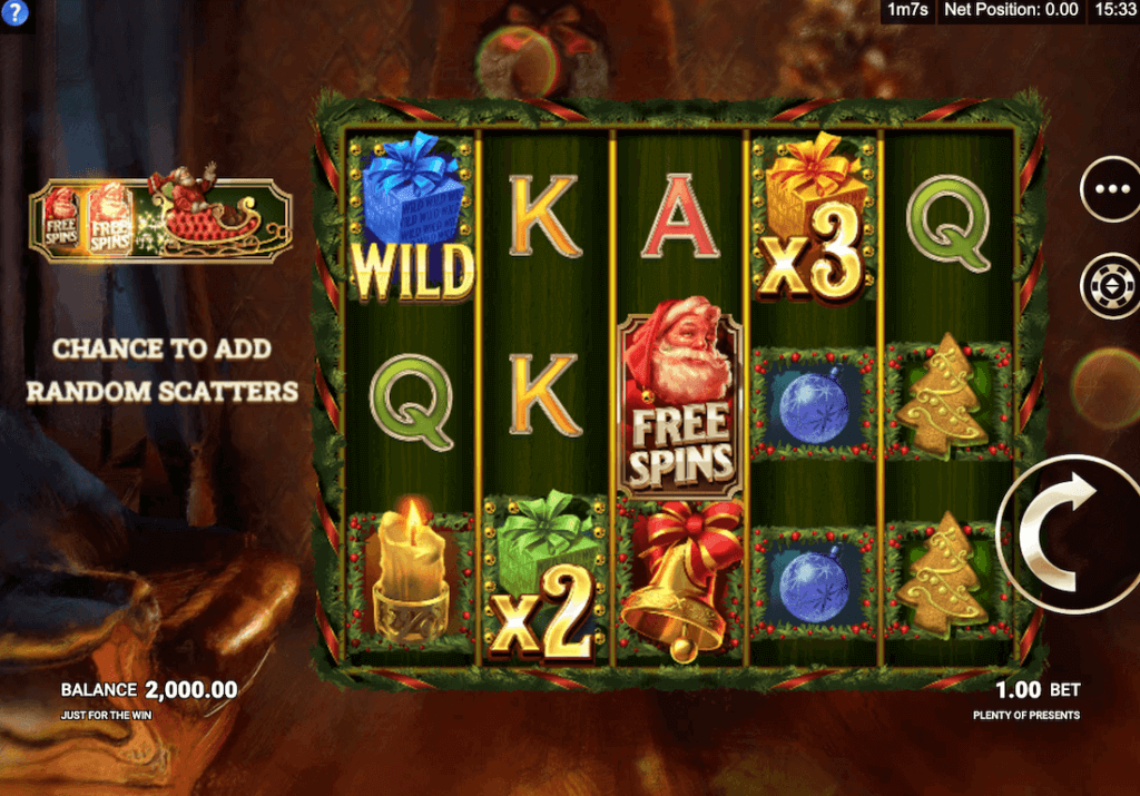 Play Plenty of Presents online slot free at the best UK casinos.