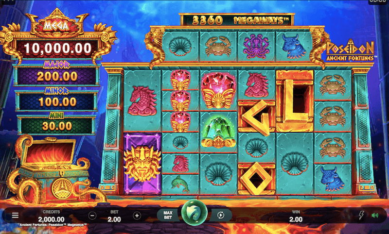 poseidon ancient fortunes slot
