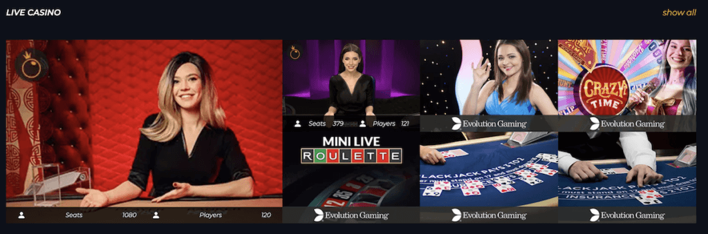 Live casino