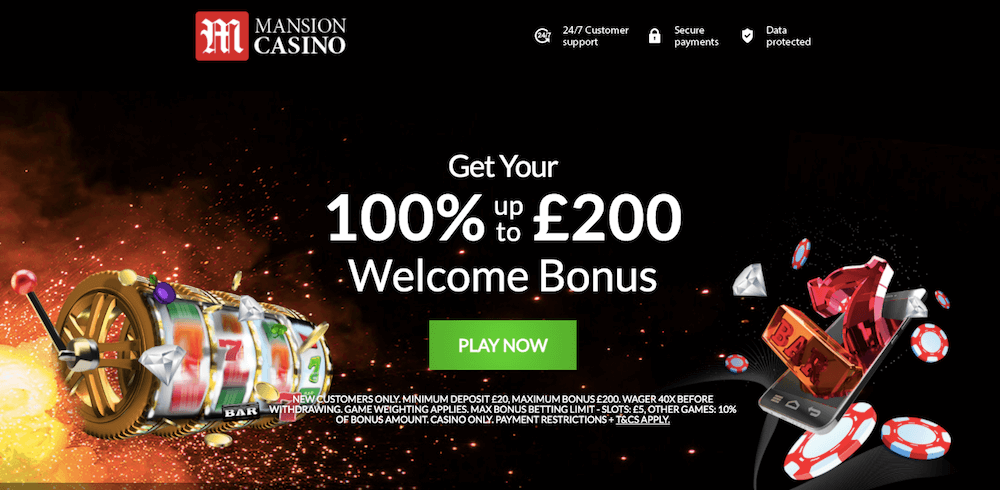mansion casino bonus uk