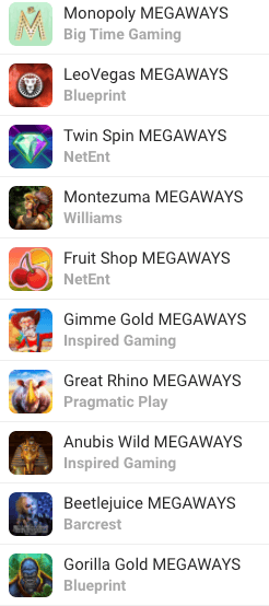 Megaways slots