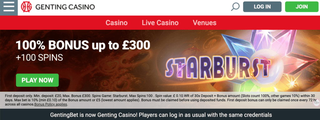 Genting Welcome offer