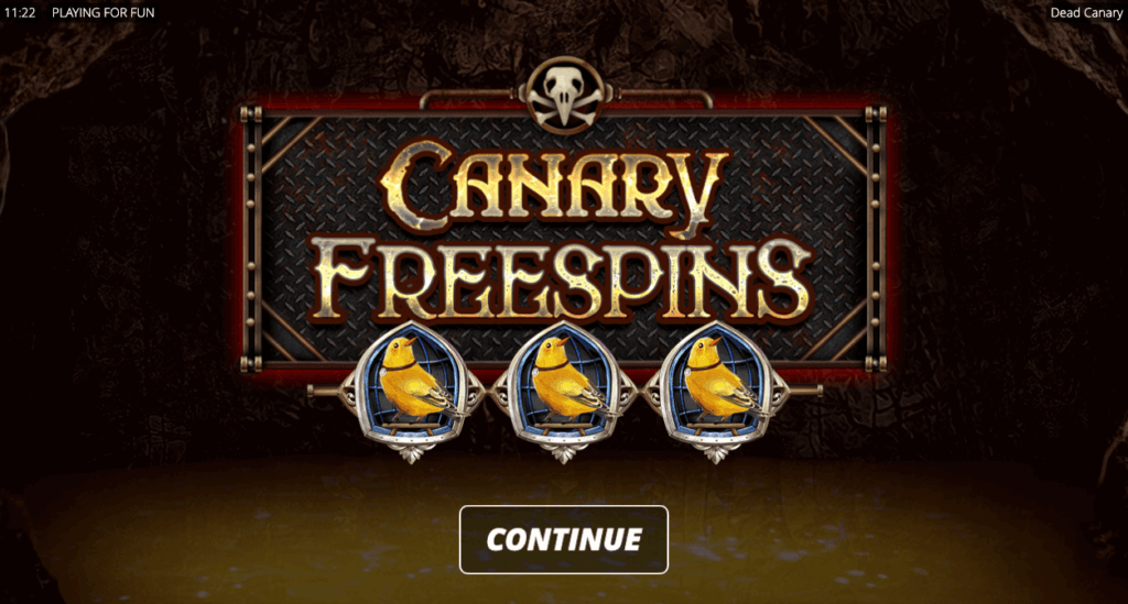 Canary Free Spins shot