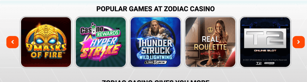 Slot games with Zodiac online casino uk