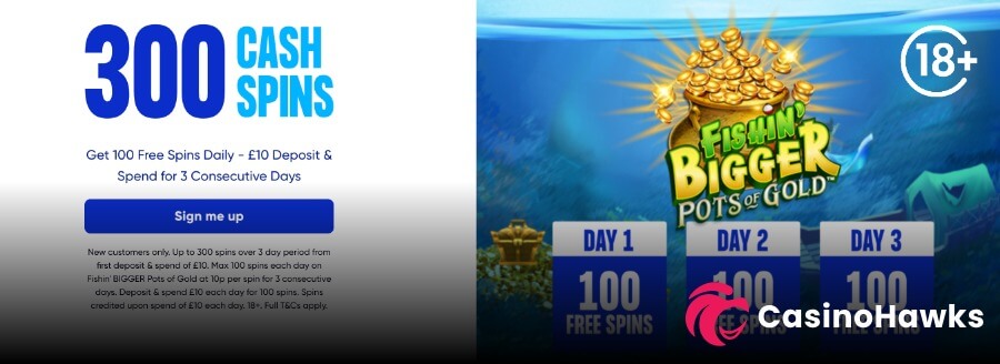 MrQ 300 Free Spins welcome bonus