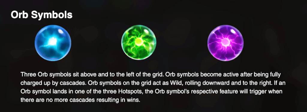 Blue, Green, and Purple Orb Symbols explained