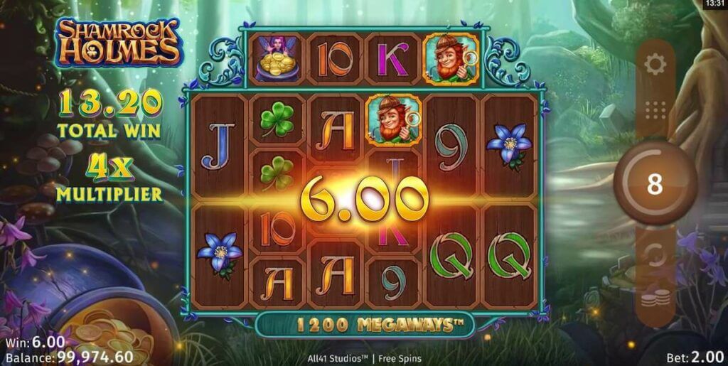 Shamrock Holmes Megaways Microgaming slot