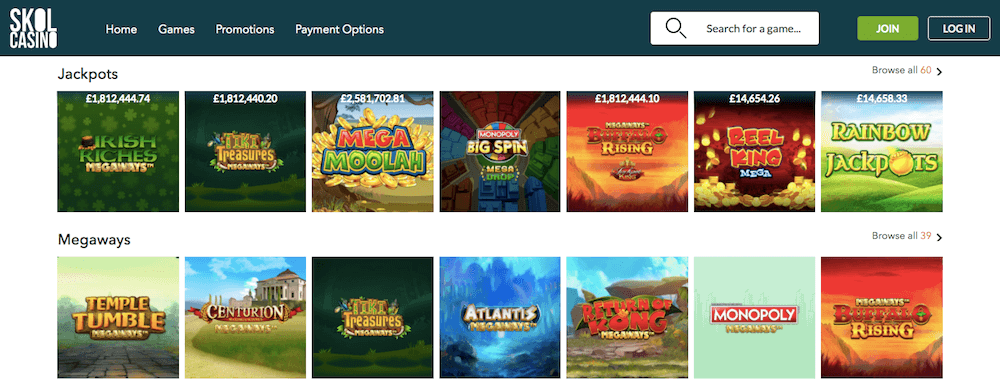 Skol Casino UK - online slots