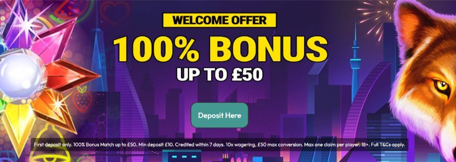 Slots Rush uk welcome offer
